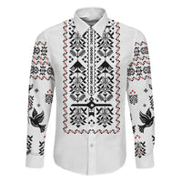 Ukraine Military Vyshyvanka Pattern Family Matching Mermaid Dress and Hawaiian Shirt Ukrainian Heritage White Tactical Style