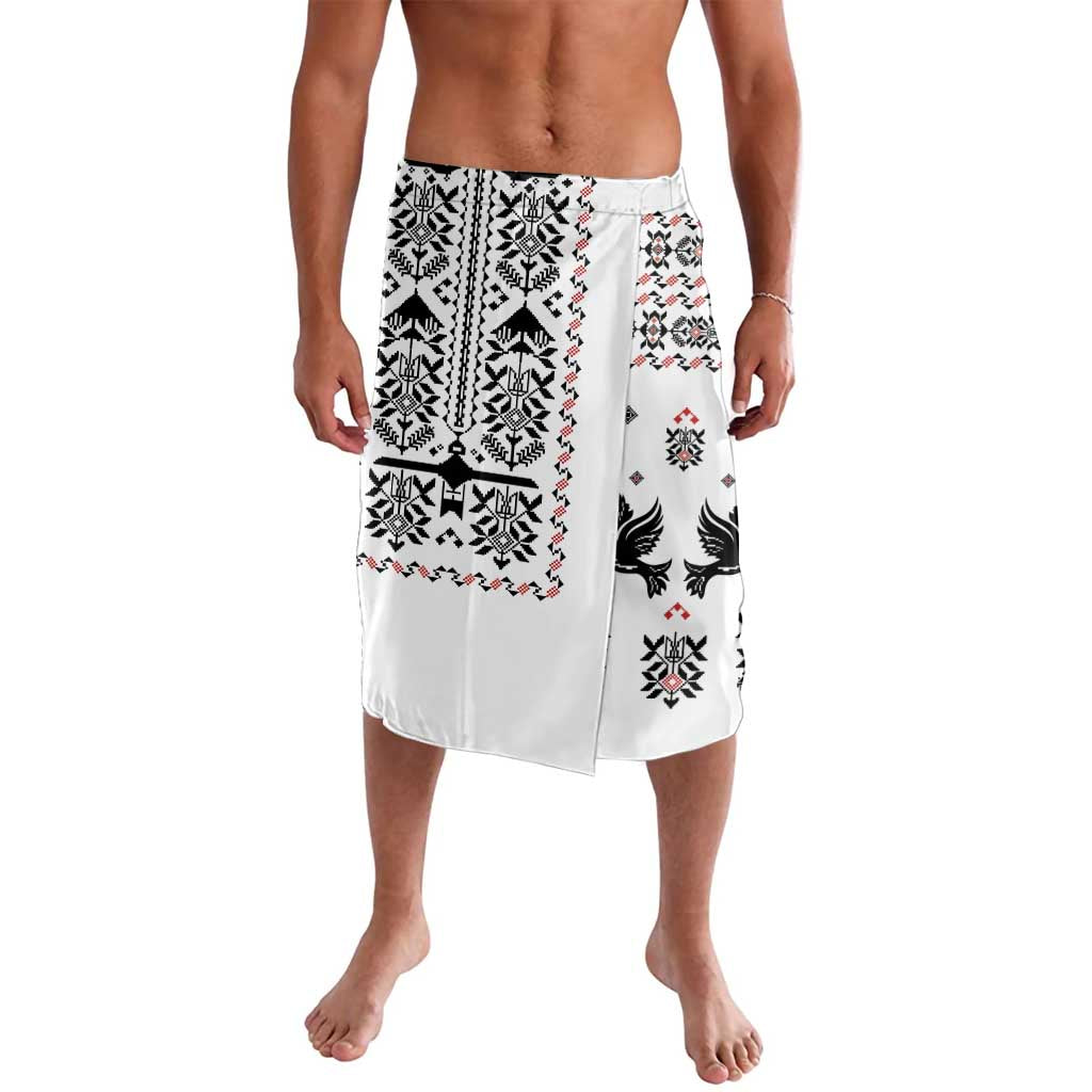 Ukraine Military Vyshyvanka Pattern Lavalava Ukrainian Heritage White Tactical Style - Wonder Print Shop