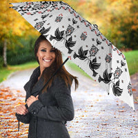 Ukraine Military Vyshyvanka Pattern Umbrella Ukrainian Heritage White Tactical Style - Wonder Print Shop