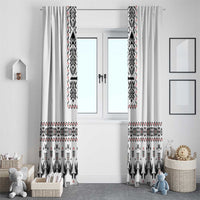 Ukraine Military Vyshyvanka Pattern Window Curtain Ukrainian Heritage White Tactical Style - Wonder Print Shop