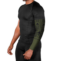 Ukraine Military Vyshyvanka Pattern Arm Sleeves Ukrainian Heritage Green Tactical Style - Wonder Print Shop