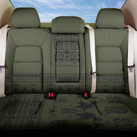 Ukraine Military Vyshyvanka Pattern Back Car Seat Cover Ukrainian Heritage Green Tactical Style - Wonder Print Shop