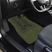 Ukraine Military Vyshyvanka Pattern Car Mats Ukrainian Heritage Green Tactical Style - Wonder Print Shop