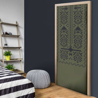 Ukraine Military Vyshyvanka Pattern Door Cover Ukrainian Heritage Green Tactical Style - Wonder Print Shop