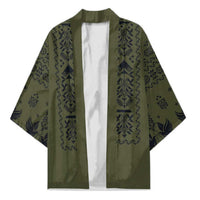 Ukraine Military Vyshyvanka Pattern Kimono Ukrainian Heritage Green Tactical Style - Wonder Print Shop