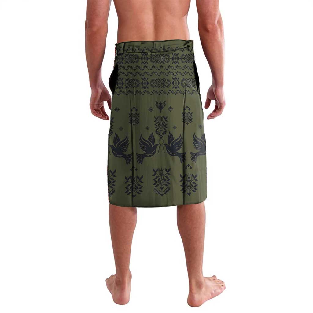 Ukraine Military Vyshyvanka Pattern Lavalava Ukrainian Heritage Green Tactical Style - Wonder Print Shop