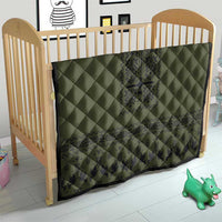 Ukraine Military Vyshyvanka Pattern Quilt Ukrainian Heritage Green Tactical Style - Wonder Print Shop