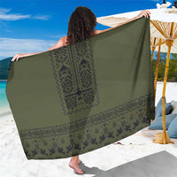 Ukraine Military Vyshyvanka Pattern Sarong Ukrainian Heritage Green Tactical Style - Wonder Print Shop