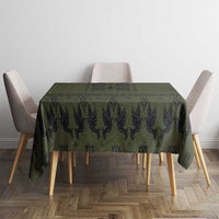 Ukraine Military Vyshyvanka Pattern Tablecloth Ukrainian Heritage Green Tactical Style - Wonder Print Shop