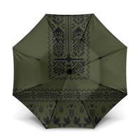 Ukraine Military Vyshyvanka Pattern Umbrella Ukrainian Heritage Green Tactical Style - Wonder Print Shop
