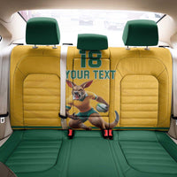 Custom Australia Rugby Back Car Seat Cover Wallabies Mascot Sporty Style - Wonder Print Shop