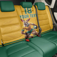 Custom Australia Rugby Back Car Seat Cover Wallabies Mascot Sporty Style - Wonder Print Shop