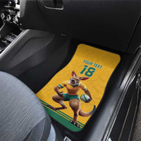 Custom Australia Rugby Car Mats Wallabies Mascot Sporty Style - Wonder Print Shop