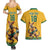 Custom Australia Rugby Couples Matching Summer Maxi Dress and Hawaiian Shirt Wallabies Mascot Sporty Style - Wonder Print Shop