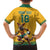 Custom Australia Rugby Family Matching Long Sleeve Bodycon Dress and Hawaiian Shirt Wallabies Mascot Sporty Style - Wonder Print Shop