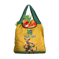 Custom Australia Rugby Grocery Bag Wallabies Mascot Sporty Style - Wonder Print Shop
