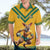 Custom Australia Rugby Hawaiian Shirt Wallabies Mascot Sporty Style - Wonder Print Shop