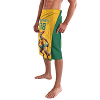 Custom Australia Rugby Lavalava Wallabies Mascot Sporty Style - Wonder Print Shop