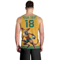 Custom Australia Rugby Men Tank Top Wallabies Mascot Sporty Style - Wonder Print Shop