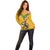 Custom Australia Rugby Off Shoulder Sweater Wallabies Mascot Sporty Style - Wonder Print Shop