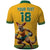 Custom Australia Rugby Polo Shirt Wallabies Mascot Sporty Style - Wonder Print Shop