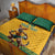 Custom Australia Rugby Quilt Bed Set Wallabies Mascot Sporty Style - Wonder Print Shop