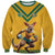 Custom Australia Rugby Sweatshirt Wallabies Mascot Sporty Style - Wonder Print Shop