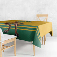 Custom Australia Rugby Tablecloth Wallabies Mascot Sporty Style - Wonder Print Shop
