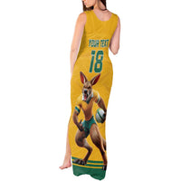 Custom Australia Rugby Tank Maxi Dress Wallabies Mascot Sporty Style - Wonder Print Shop