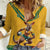 Custom Australia Rugby Women Casual Shirt Wallabies Mascot Sporty Style - Wonder Print Shop