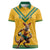 Custom Australia Rugby Women Polo Shirt Wallabies Mascot Sporty Style - Wonder Print Shop