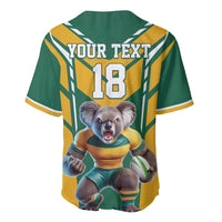 Custom Australia Rugby Baseball Jersey Koala Mascot Sporty Style - Wonder Print Shop
