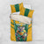 Custom Australia Rugby Bedding Set Koala Mascot Sporty Style - Wonder Print Shop