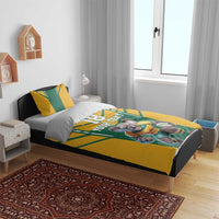 Custom Australia Rugby Bedding Set Koala Mascot Sporty Style - Wonder Print Shop