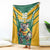Custom Australia Rugby Blanket Koala Mascot Sporty Style - Wonder Print Shop
