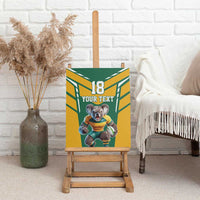 Custom Australia Rugby Canvas Wall Art Koala Mascot Sporty Style - Wonder Print Shop