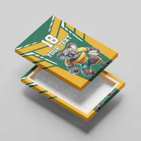 Custom Australia Rugby Canvas Wall Art Koala Mascot Sporty Style - Wonder Print Shop