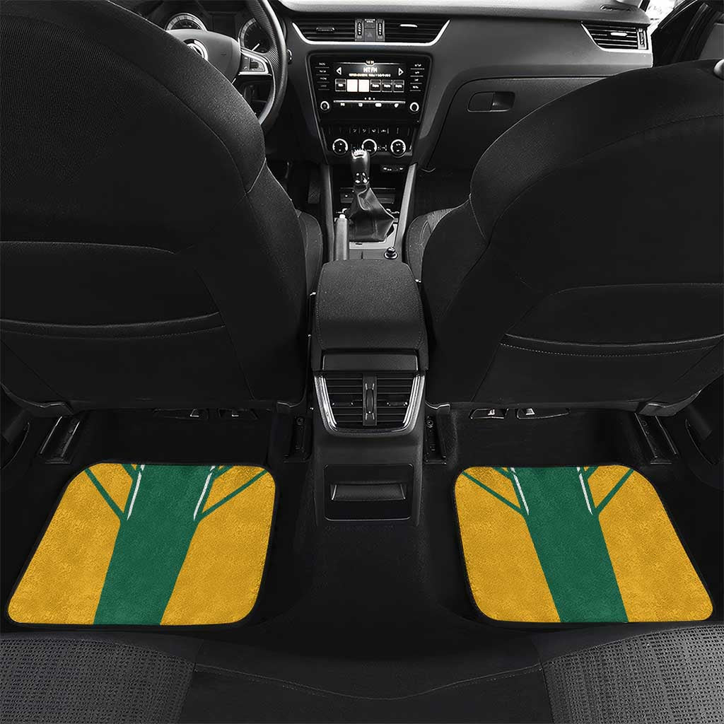 Custom Australia Rugby Car Mats Koala Mascot Sporty Style - Wonder Print Shop