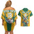 Custom Australia Rugby Couples Matching Off Shoulder Short Dress and Hawaiian Shirt Koala Mascot Sporty Style - Wonder Print Shop