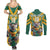 Custom Australia Rugby Couples Matching Summer Maxi Dress and Long Sleeve Button Shirt Koala Mascot Sporty Style - Wonder Print Shop