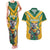 Custom Australia Rugby Couples Matching Tank Maxi Dress and Hawaiian Shirt Koala Mascot Sporty Style - Wonder Print Shop