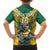 Custom Australia Rugby Family Matching Off The Shoulder Long Sleeve Dress and Hawaiian Shirt Koala Mascot Sporty Style - Wonder Print Shop