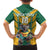 Custom Australia Rugby Family Matching Off Shoulder Maxi Dress and Hawaiian Shirt Koala Mascot Sporty Style - Wonder Print Shop