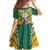 Custom Australia Rugby Family Matching Off Shoulder Maxi Dress and Hawaiian Shirt Koala Mascot Sporty Style - Wonder Print Shop