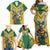 Custom Australia Rugby Family Matching Off Shoulder Maxi Dress and Hawaiian Shirt Koala Mascot Sporty Style - Wonder Print Shop