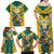 Custom Australia Rugby Family Matching Off Shoulder Maxi Dress and Hawaiian Shirt Koala Mascot Sporty Style - Wonder Print Shop