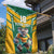 Custom Australia Rugby Garden Flag Koala Mascot Sporty Style - Wonder Print Shop