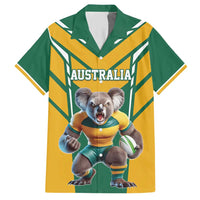 Custom Australia Rugby Hawaiian Shirt Koala Mascot Sporty Style - Wonder Print Shop