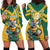 Custom Australia Rugby Hoodie Dress Koala Mascot Sporty Style - Wonder Print Shop