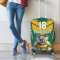 Custom Australia Rugby Luggage Cover Koala Mascot Sporty Style - Wonder Print Shop